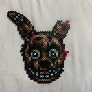 Five nights at Freddy’s springtrap Perler art